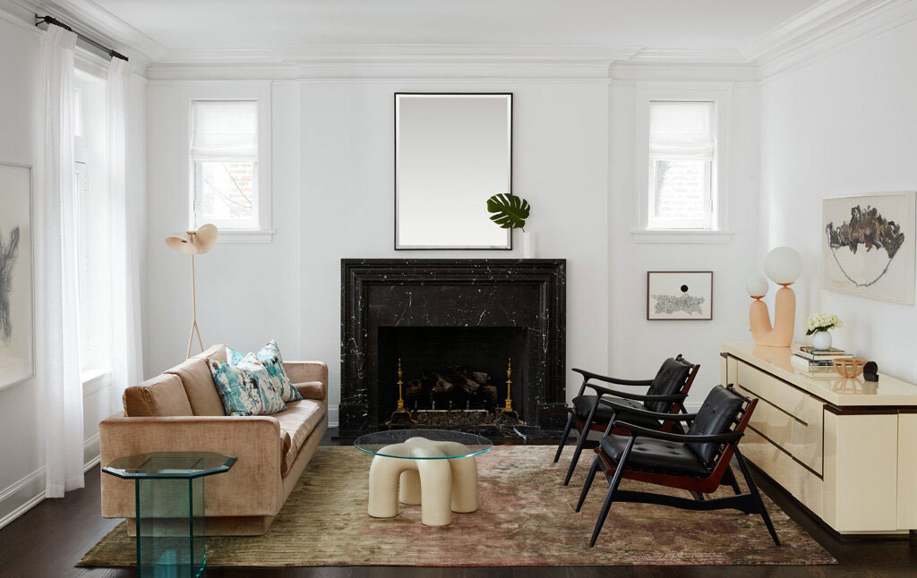 芝加哥奇幻住宅 | 黑色天花板与精致设计家具的完美结合-18