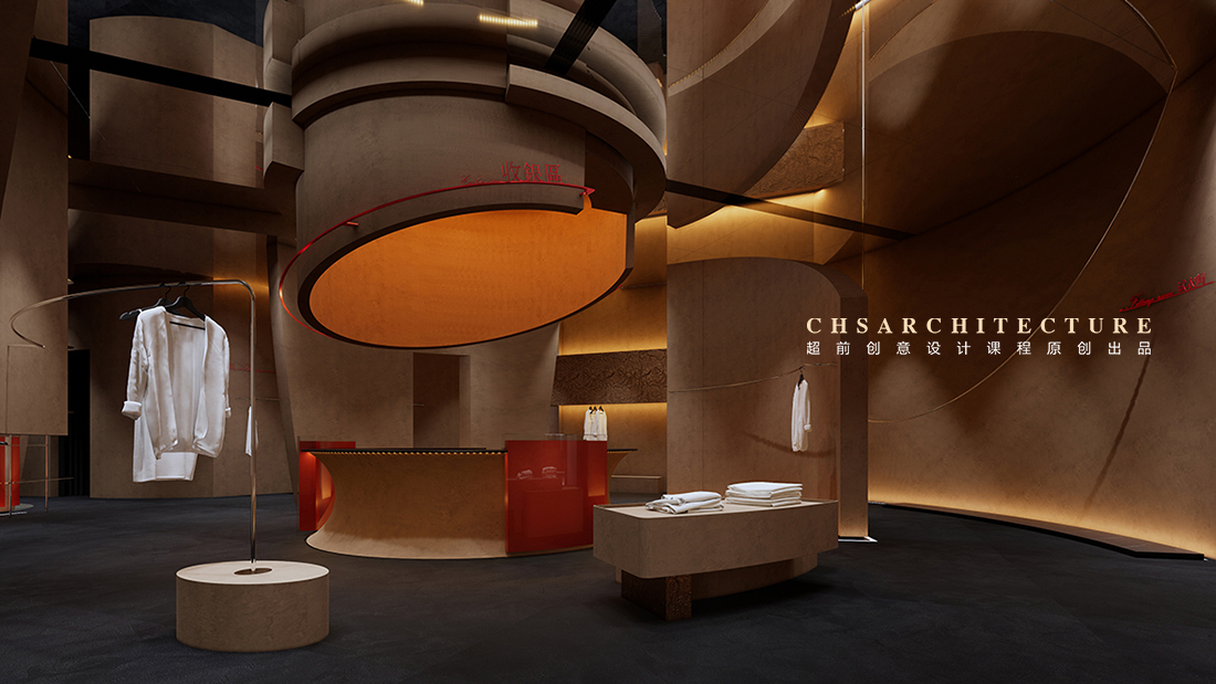 镜谧空间的对话·服装店原创全案设计丨超前设计丨超前创意设计教育-20