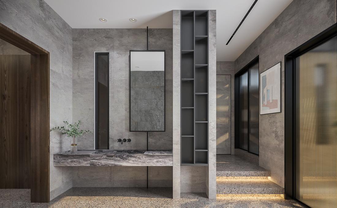 自然田园风侘寂别墅设计-6