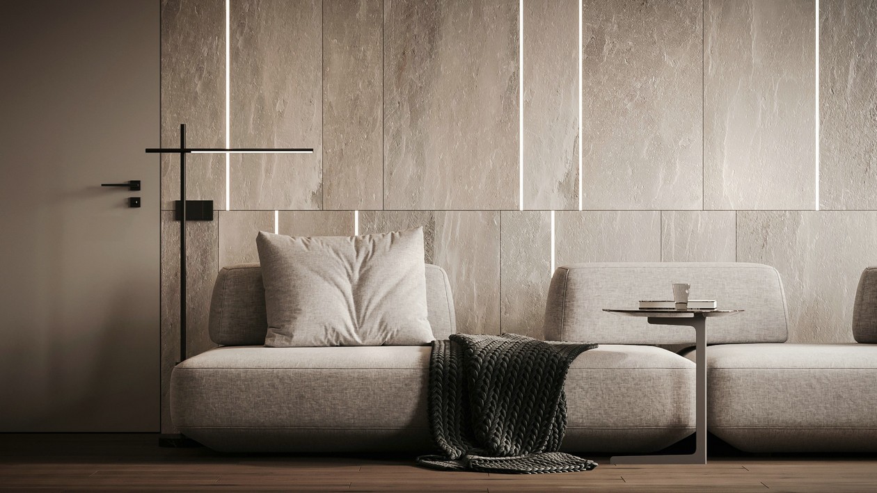 95㎡中性色系公寓设计-2