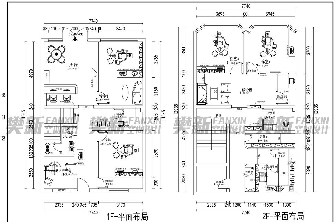 深圳市口腔门诊装修设计图—樊新空间设计-4