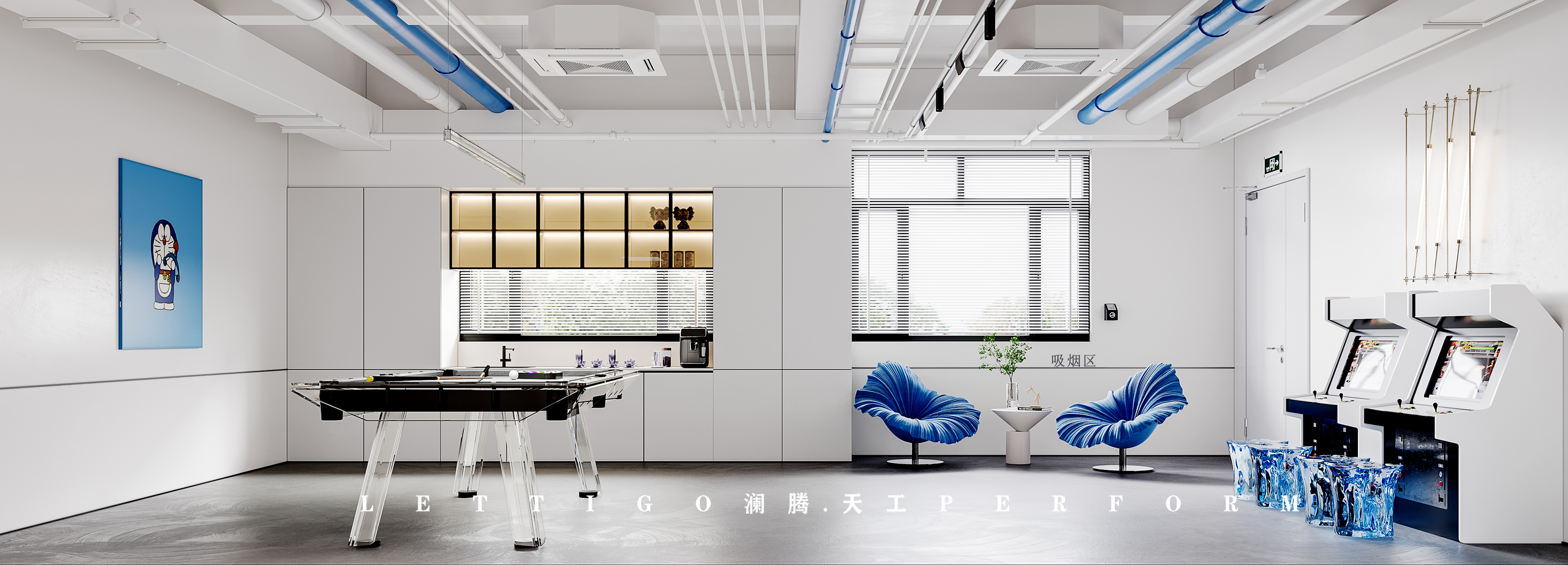 现代极简风的办公空间，有一种安静的力量感-5