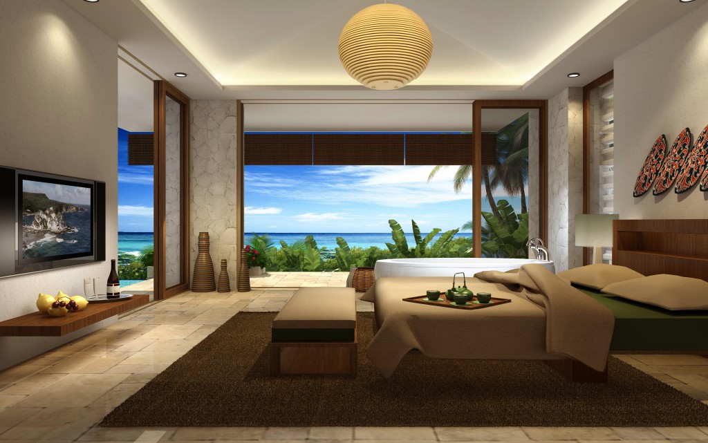 美国塞班岛度假别墅,新亚洲风格融入自然景观-29