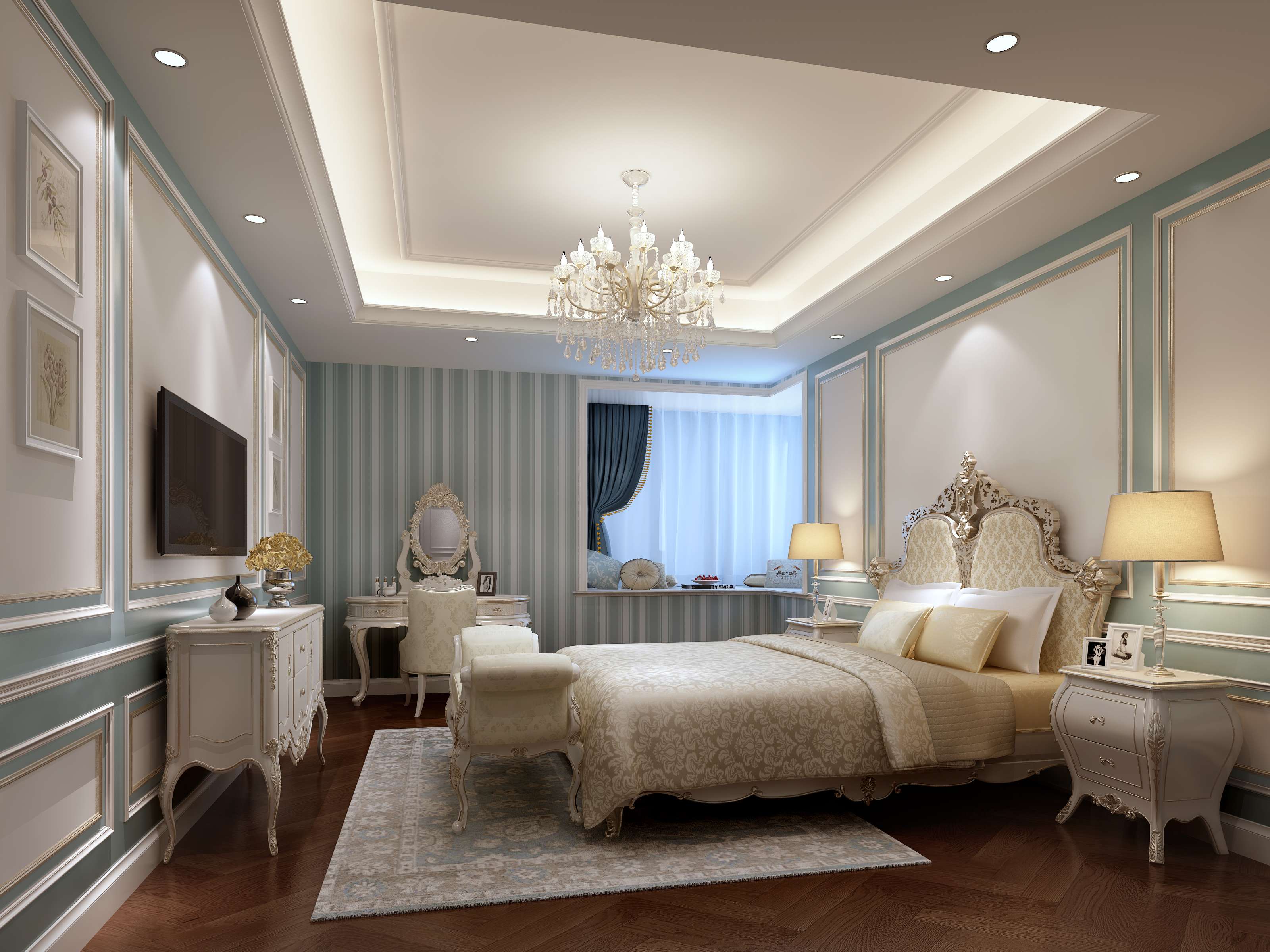 沈育晖雅致法式样板房-2