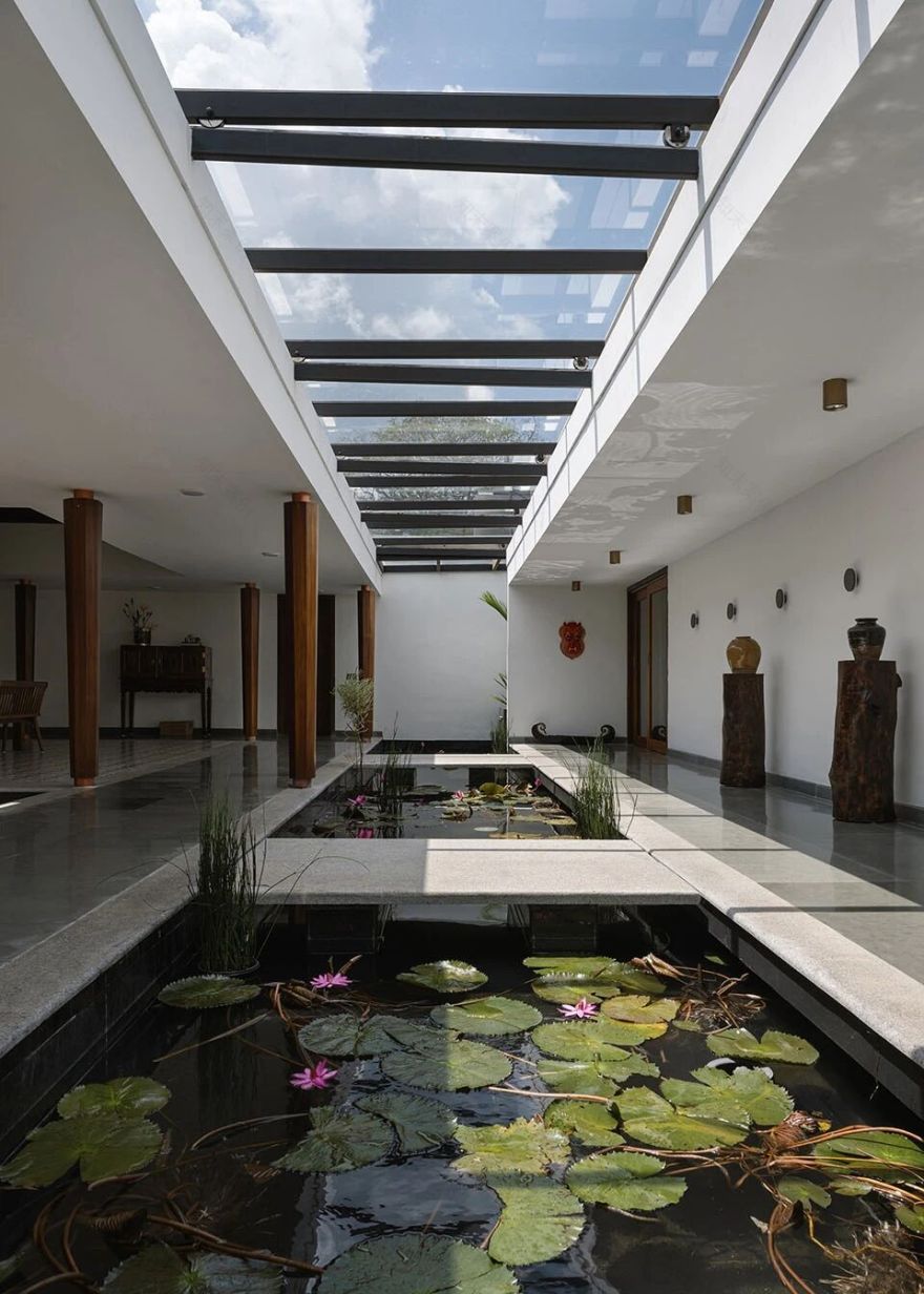 印度House of Quad现代住宅丨Thomas Parambil Architects-17