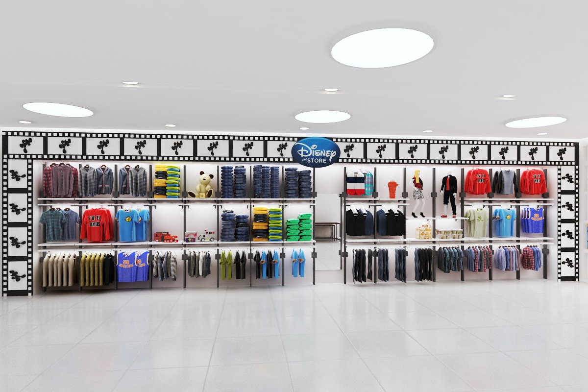 3D Rendering of Kids Cloth Showroom-1