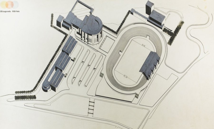 哈雷市城市皇冠设计方案（“悬挂花园”）丨德国哈雷丨沃尔特·格罗皮乌斯及其团队-19