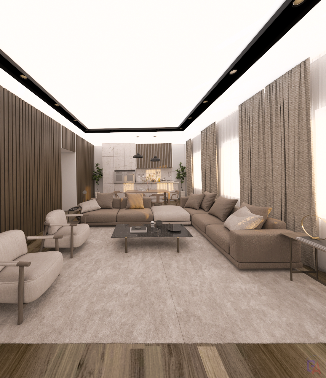 Living and Dinning ROOM (INTERIOR WORKSHOP)-0