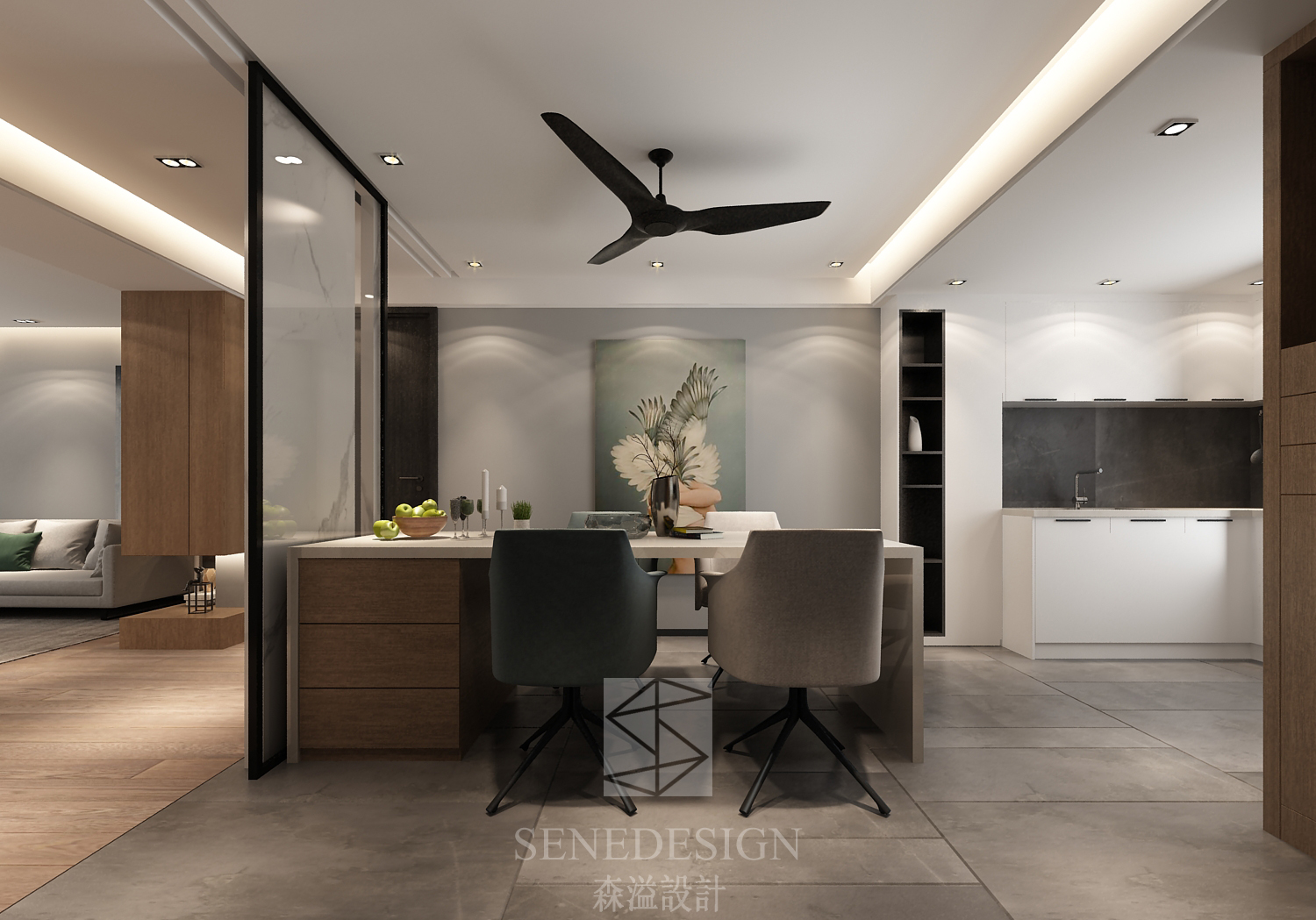 灰色界面的森溢设计 | 简明深度的人居空间-7