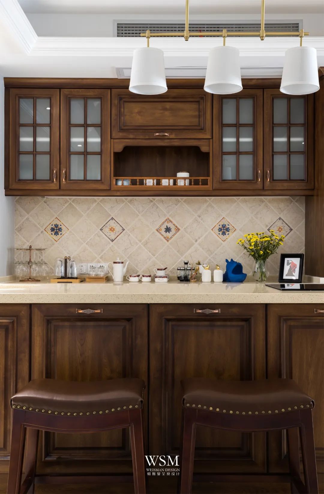 苏州明珠城 400 平米美式私宅，打造浪漫复古生活空间-43