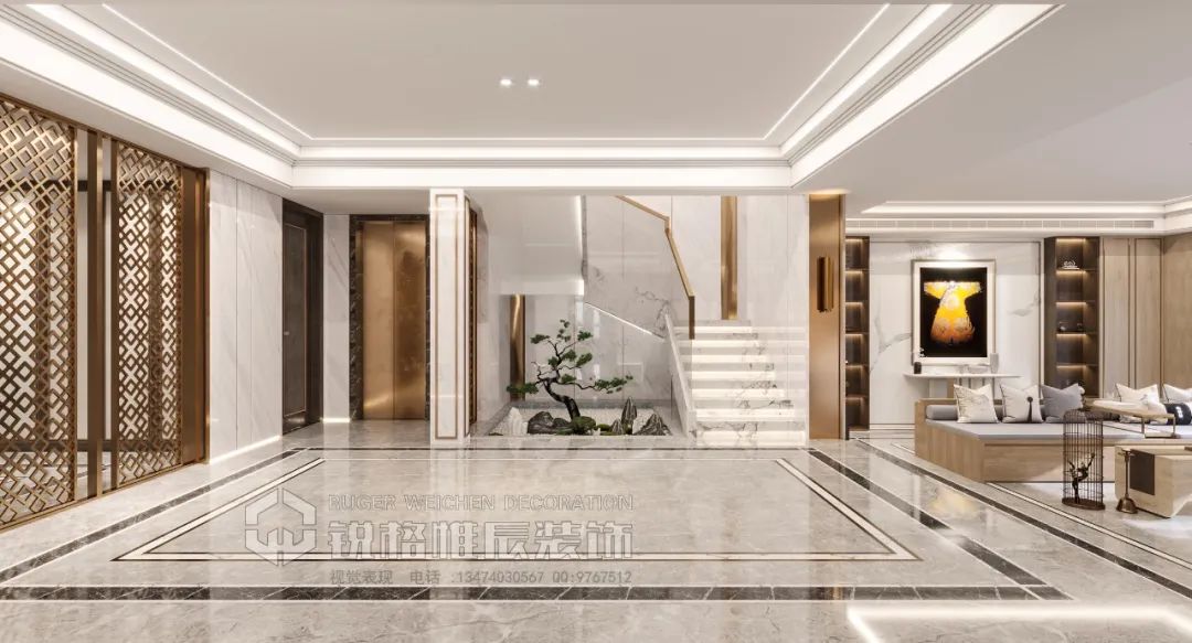 西安曲江·郑家大宅 | 现代轻奢的优雅空间-72