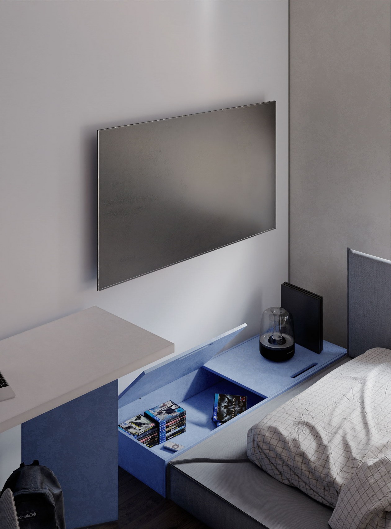 乌克兰70㎡ 浅色系空间设计 温柔极了！-21