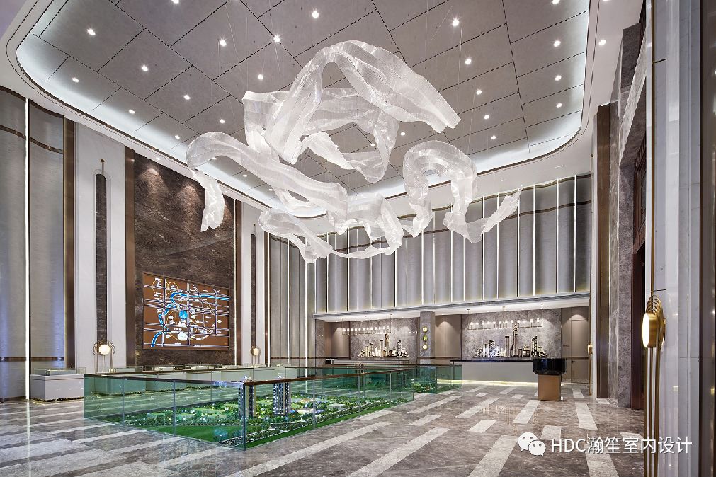 优雅 Art Deco,金为·潇湘锦城销售中心的流动盛宴-14