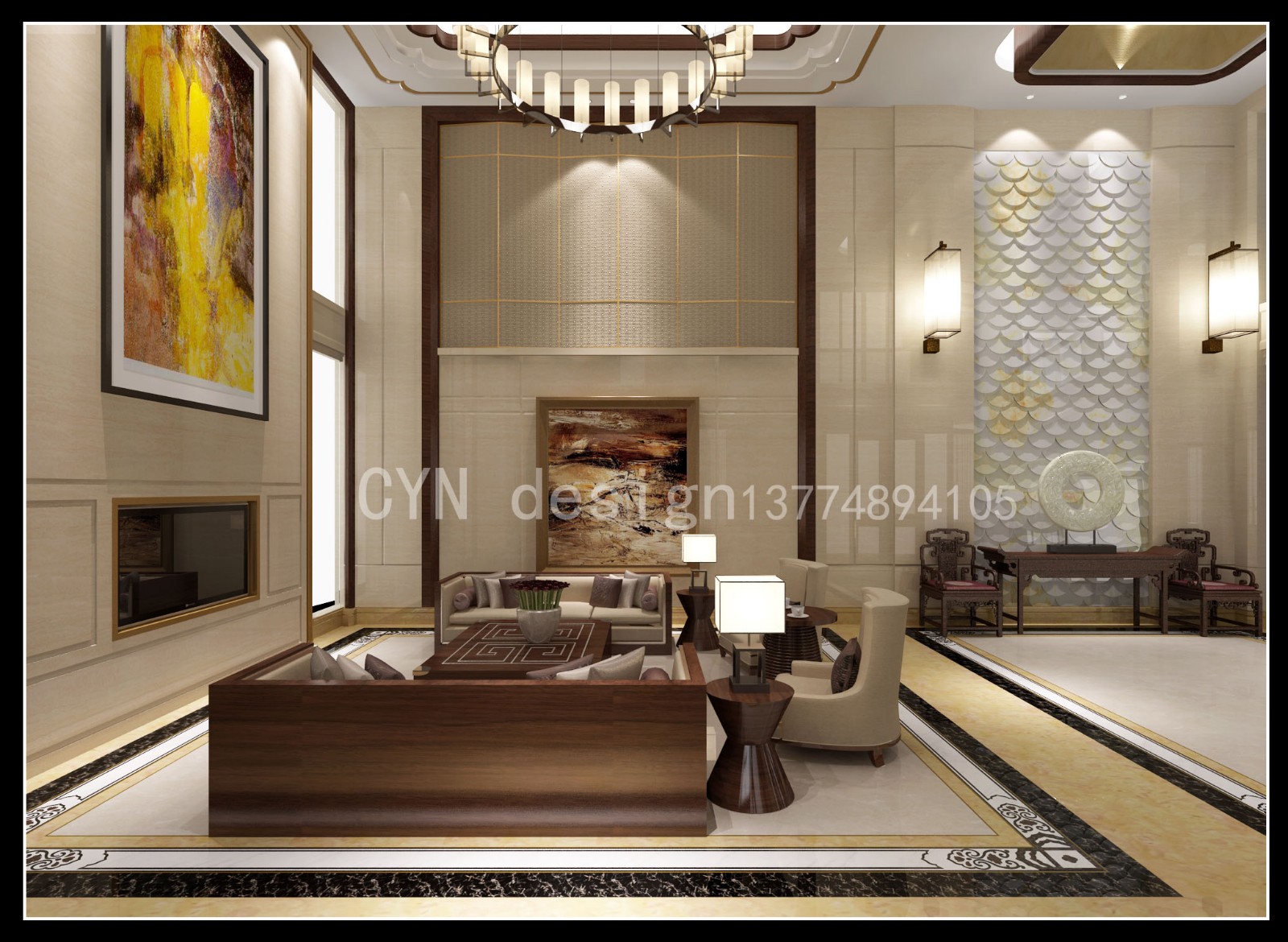 泉州晋江自建现代中式别墅-8