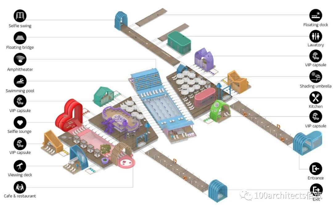 幻飘魔方泳池丨阿联酋阿布扎比丨佰筑建筑设计咨询(上海)有限公司-10