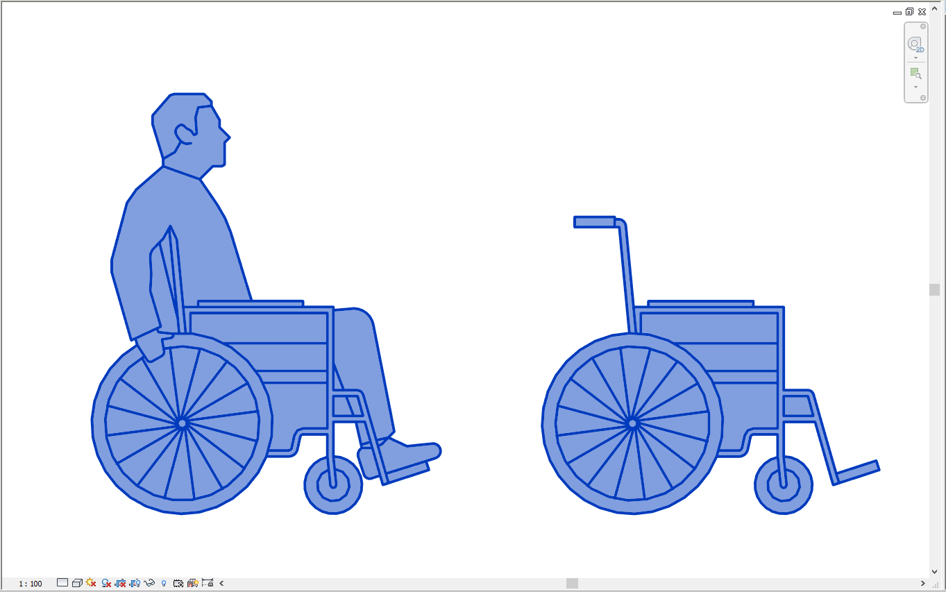 轮椅 Revit 模型-13