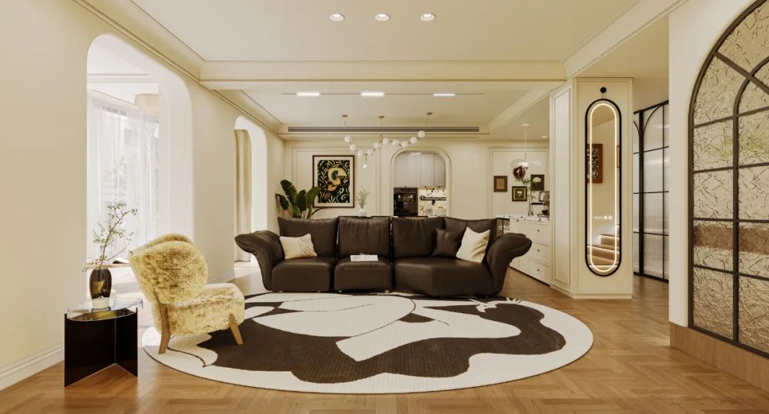 ECORN·徐汇140㎡轻法中古丨拆解错层难题！让每个空间在错落中各得其所...-81