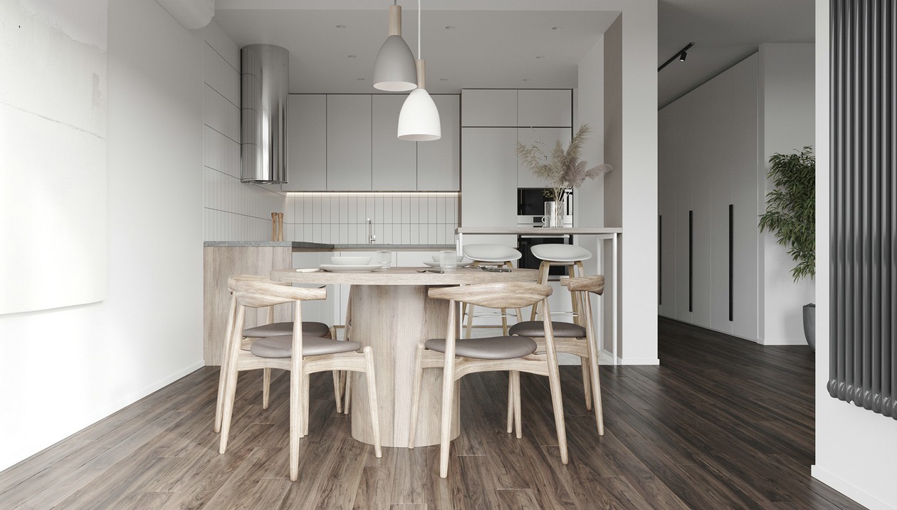 100平米 乌克兰基辅简约风空间设计-6