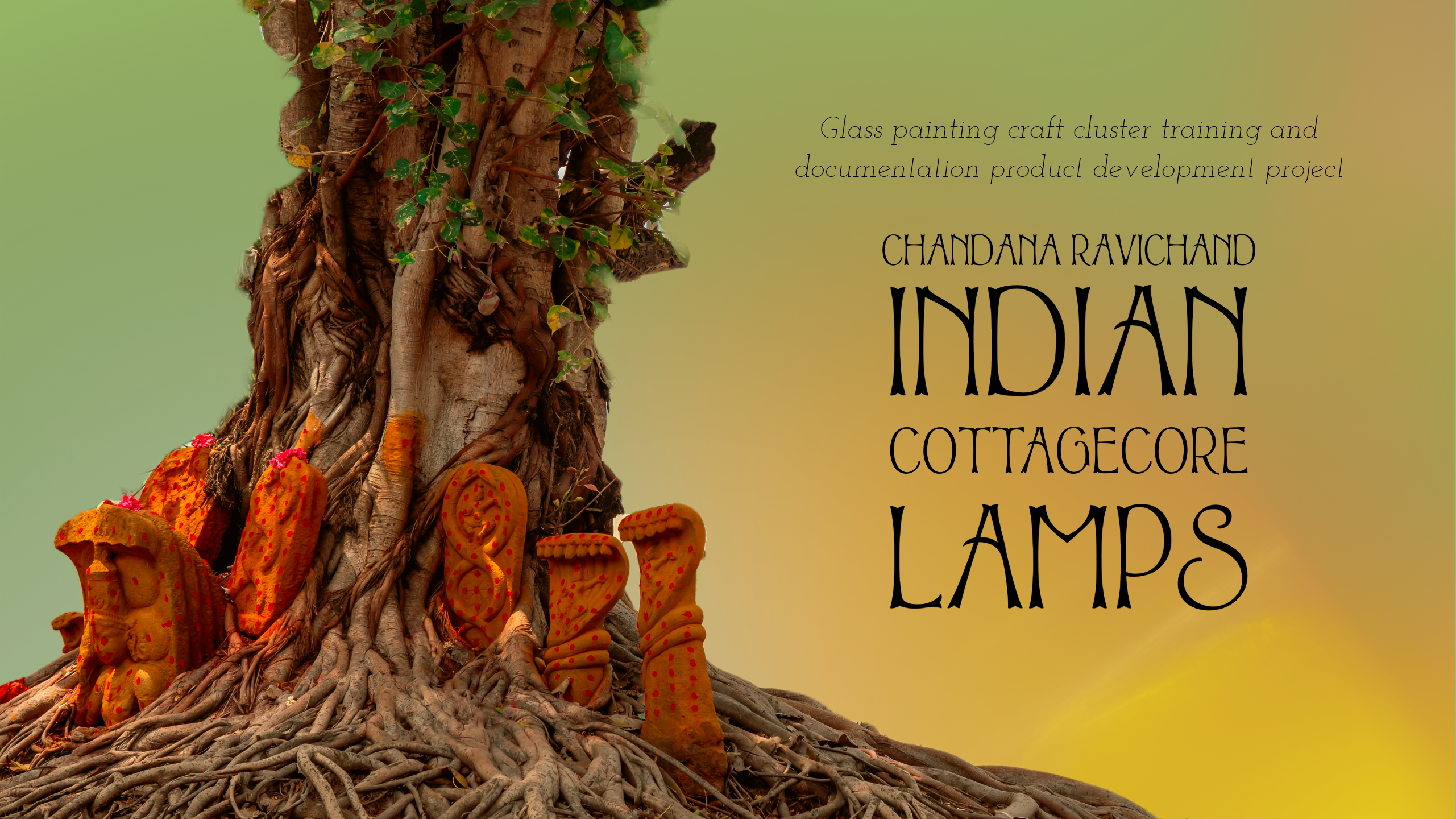 Indian cottagecore lamps - Cluster craft project-0