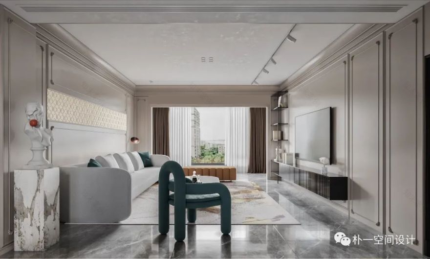 轻奢美式家居设计丨中国亳州丨朴一空间设计-14