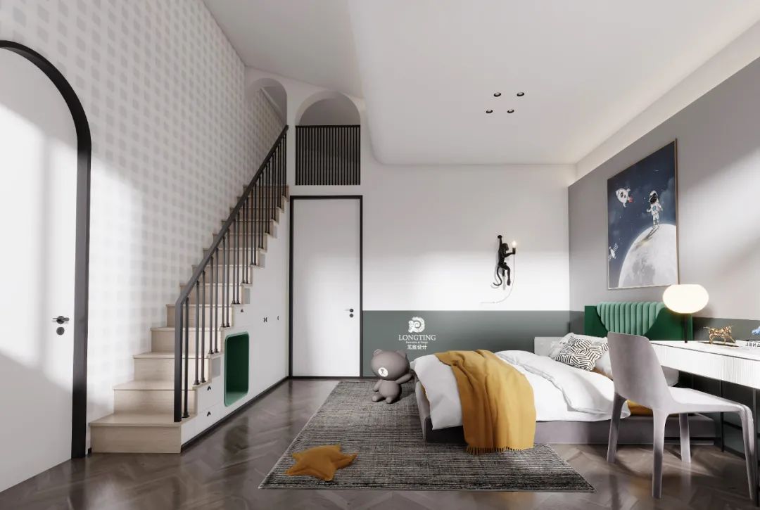 绿城御园现代轻奢别墅设计丨李海涛&詹金英-73