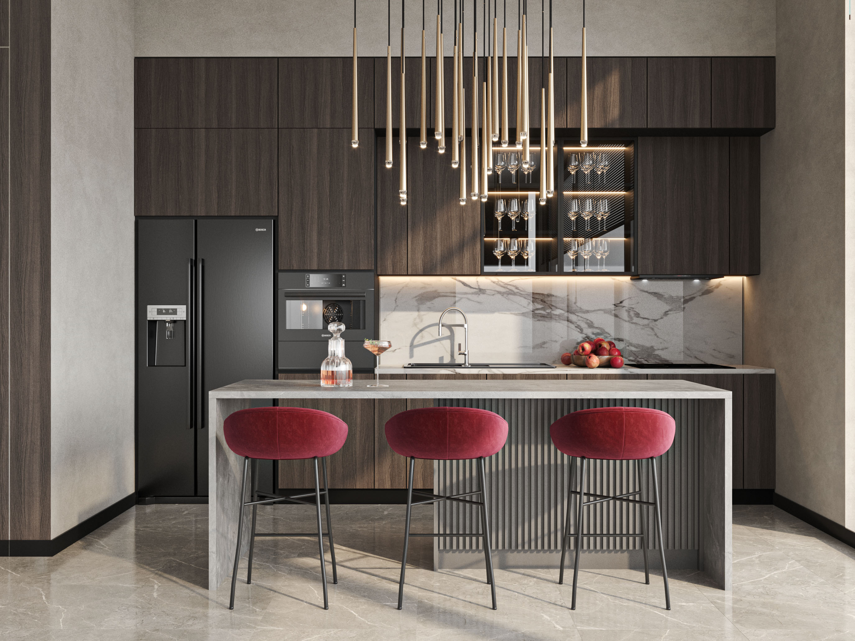 Living room project in Baku-3