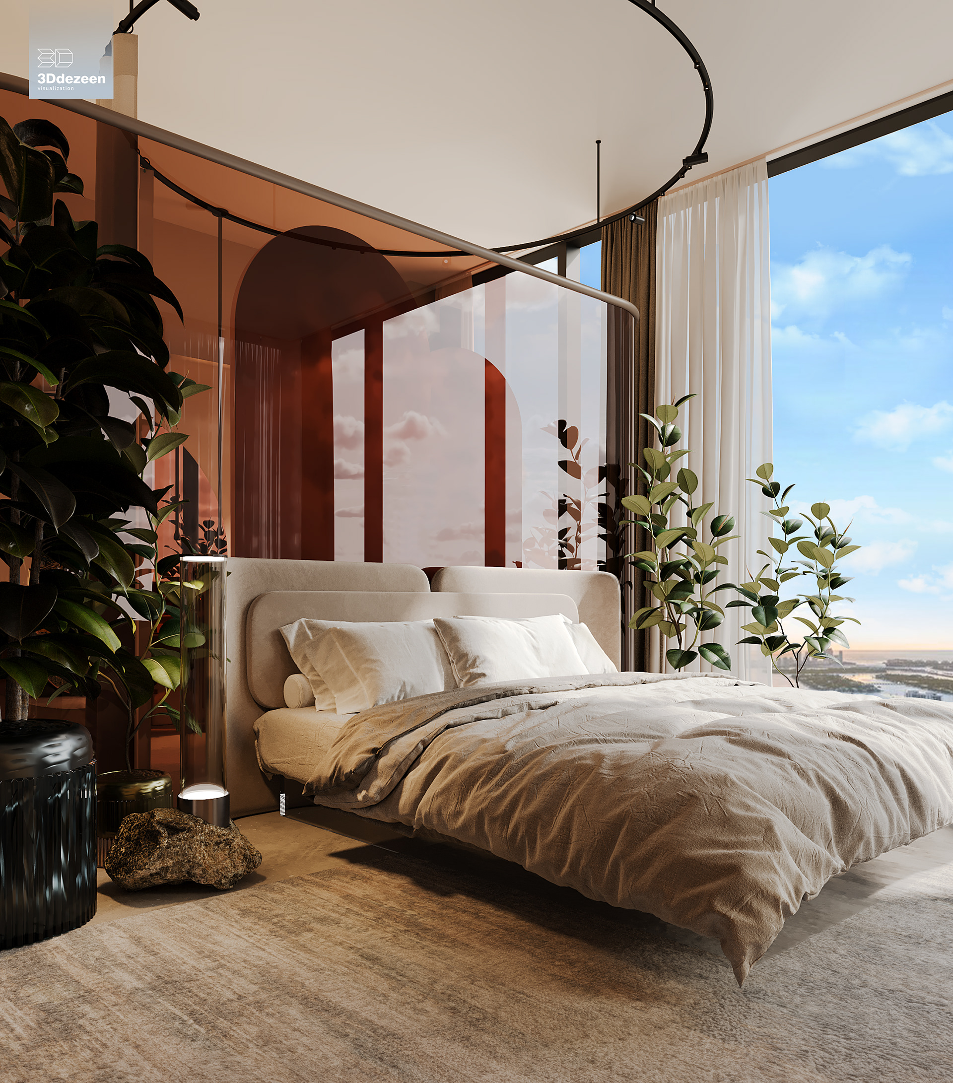 Miami Apartment 室内设计可视化丨美国-24