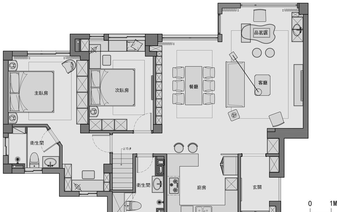LDK 一体化美式轻奢家居设计-50