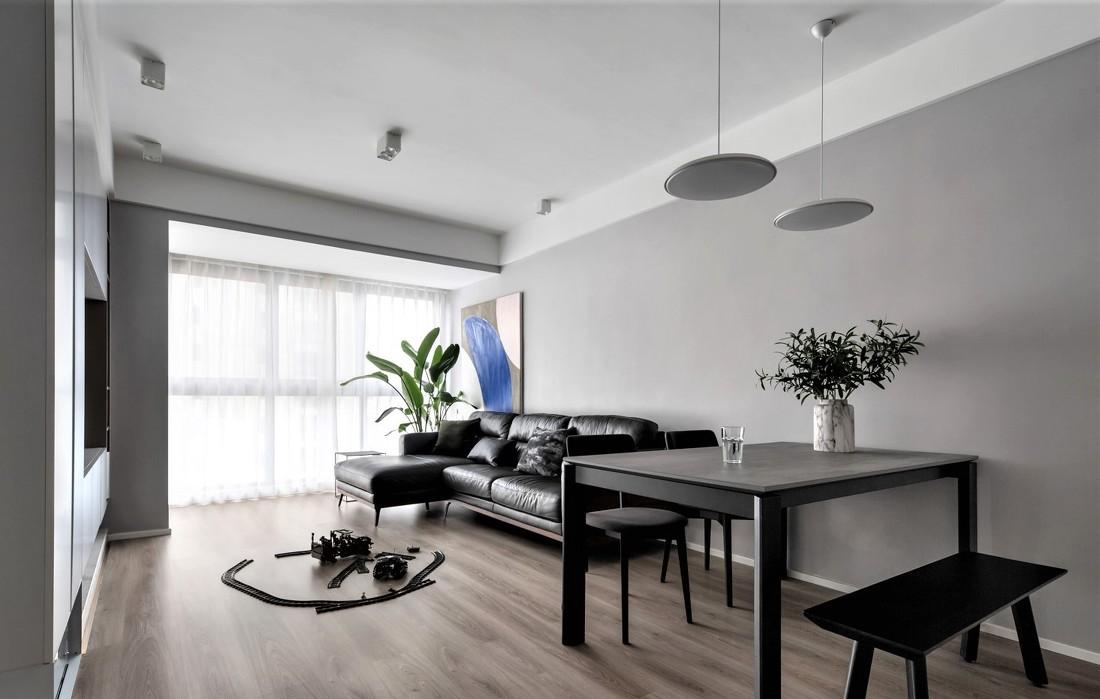 上北设计丨平层丨北京到杭州的四口之家-5