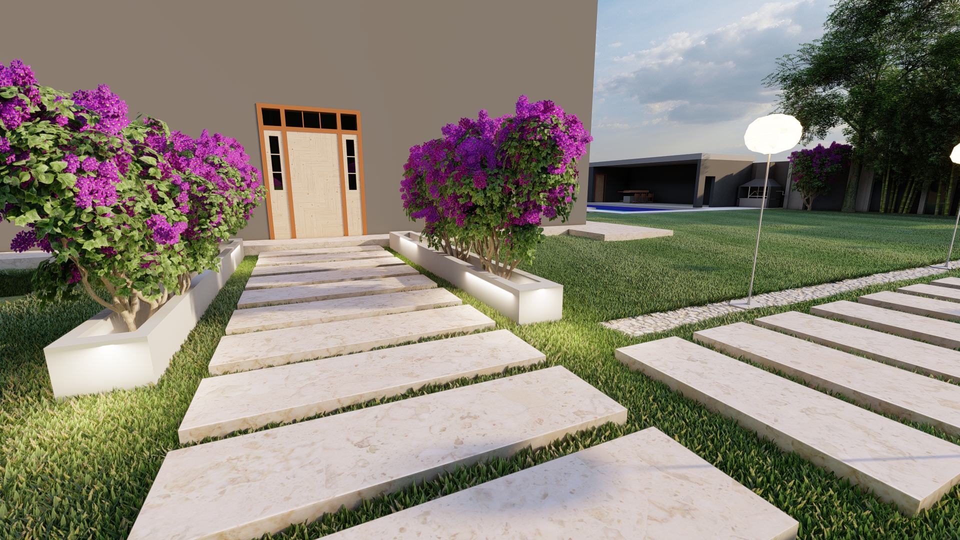 villa landscape in kingmarriout-1