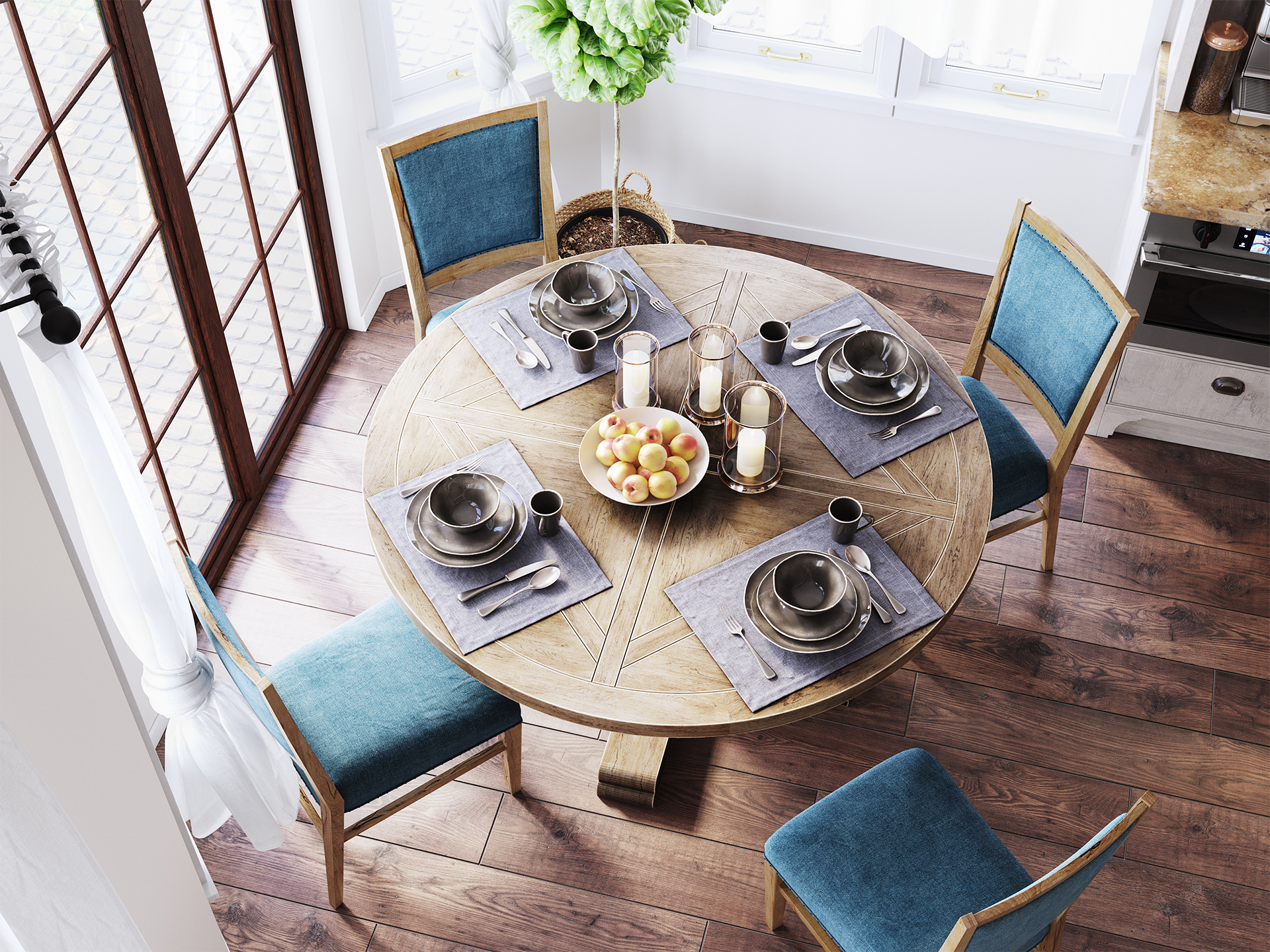 OpenSpace 住宅翻新 3D 可视化设计丨4Pixels 工作室-1