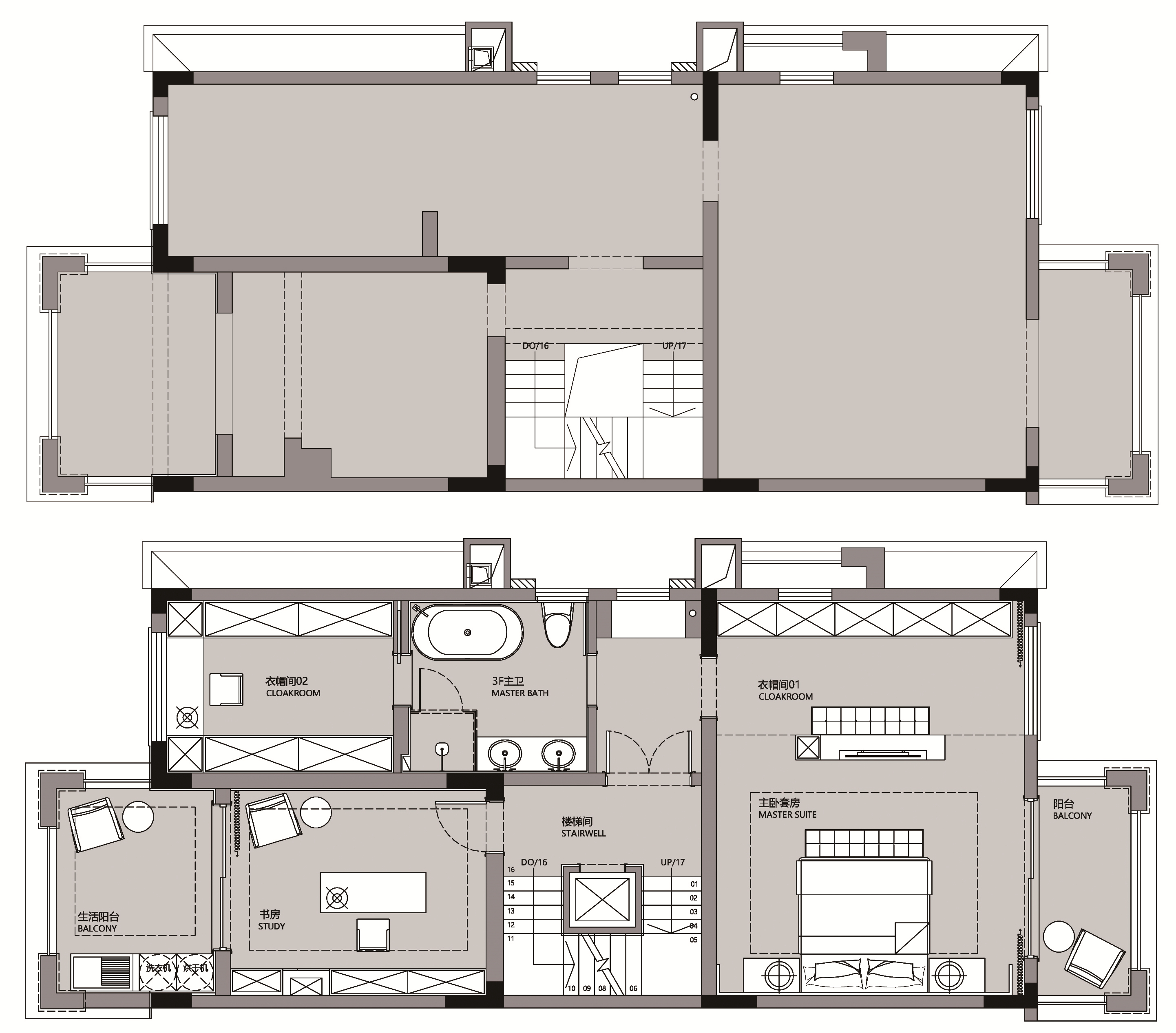 金辉耀江府现代联排别墅设计丨中国重庆丨DE设计事务所-88