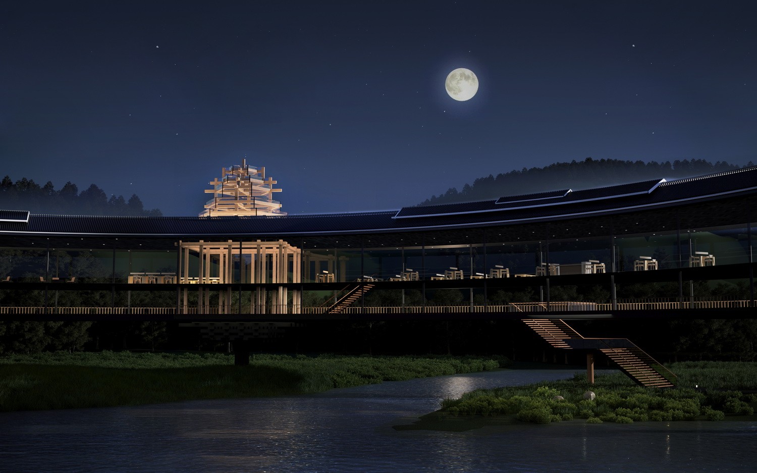 风雨环屋·三江县洲北村文化综合体设计方案丨中国广西丨外行建筑-35