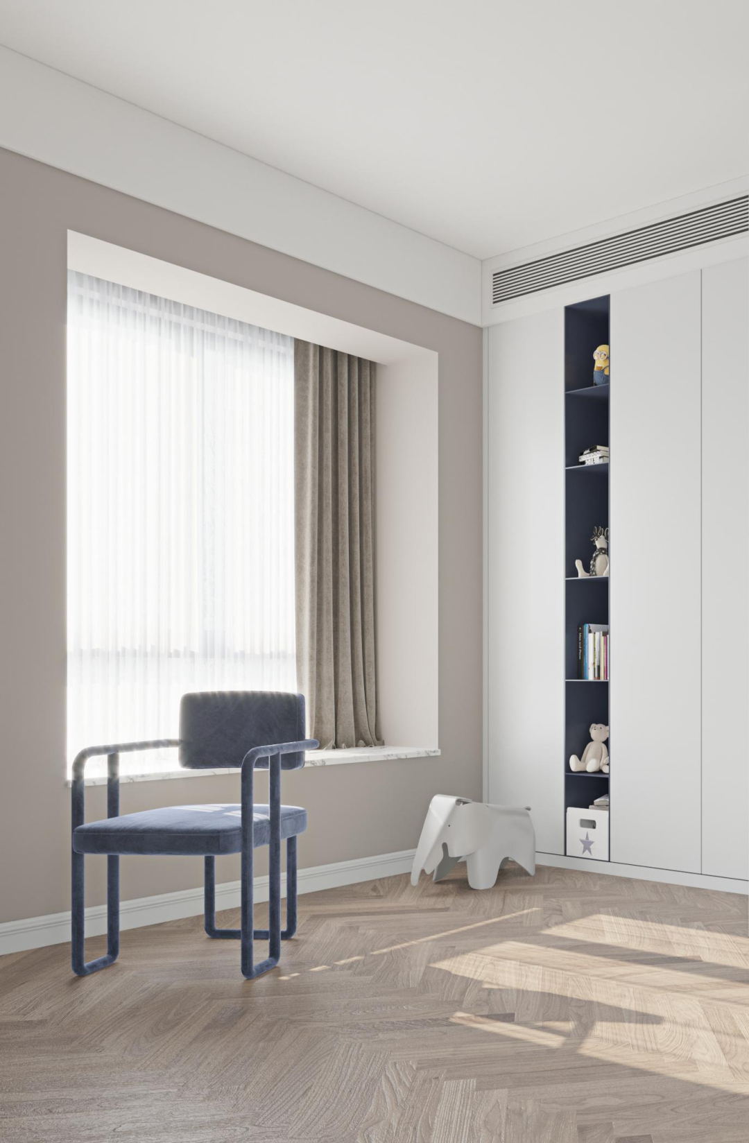 万达天玺现代轻奢住宅丨中国西安丨西安.大小空间设计-31