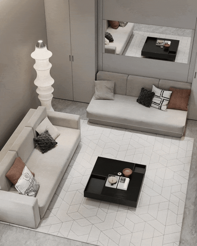 利雅得顶层复式公寓设计丨沙特阿拉伯利雅得丨LeQB Architects-26