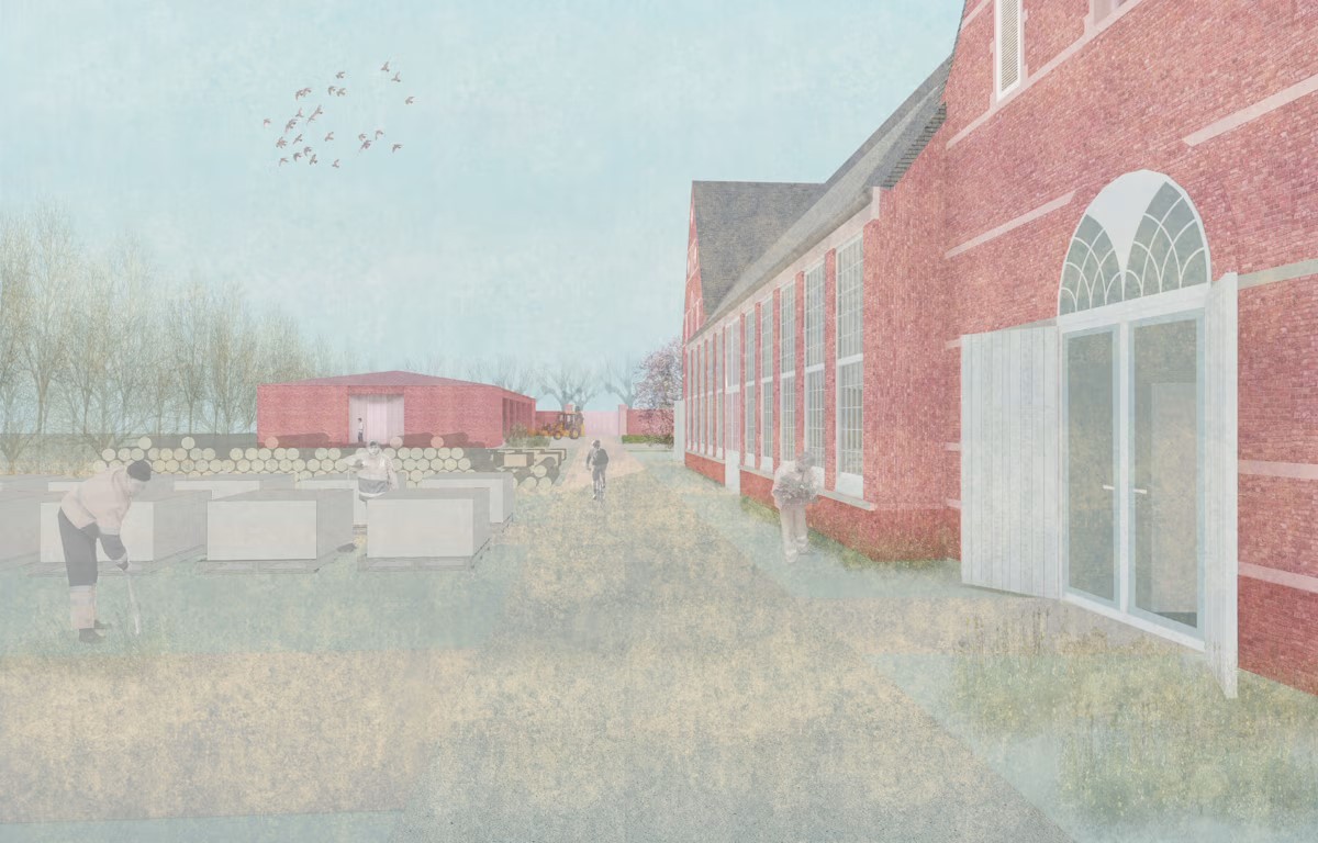 Wilrijk历史四方农舍改造为工作室-3