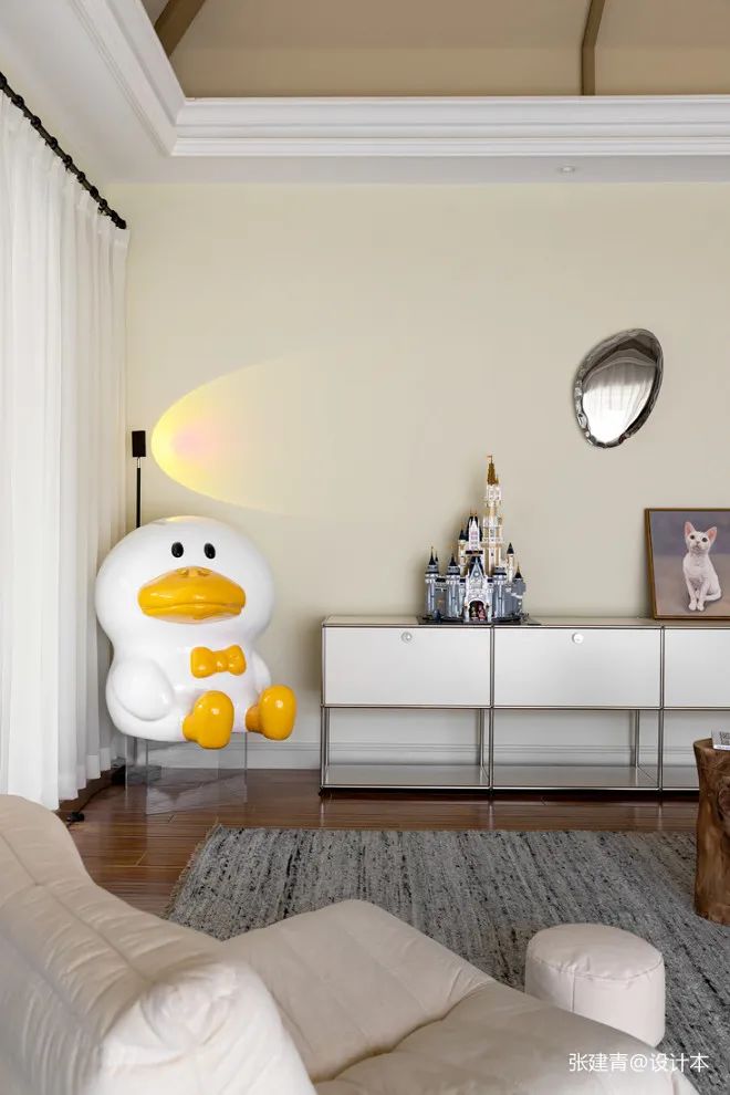 宠物博主用30万装完280㎡别墅？！3猫1可达鸭的智能理想家-45