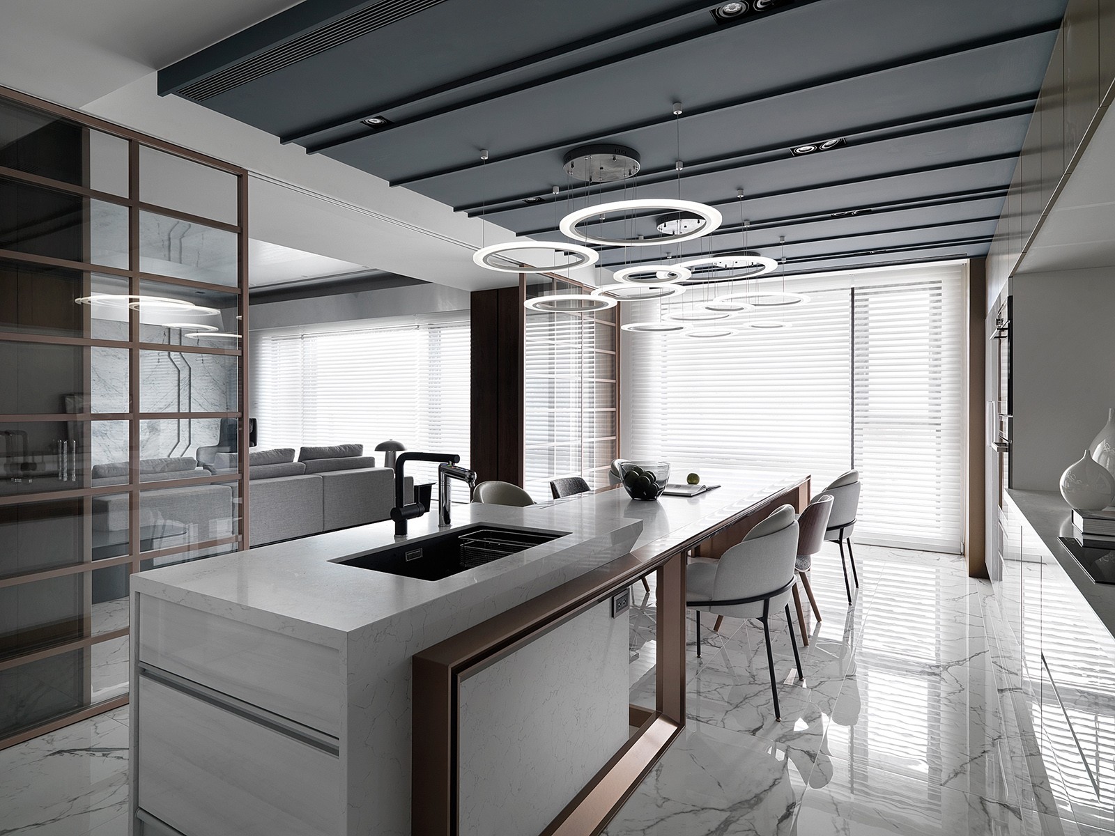 怀生国际设计打造 330m²现代高级灰大平层-15