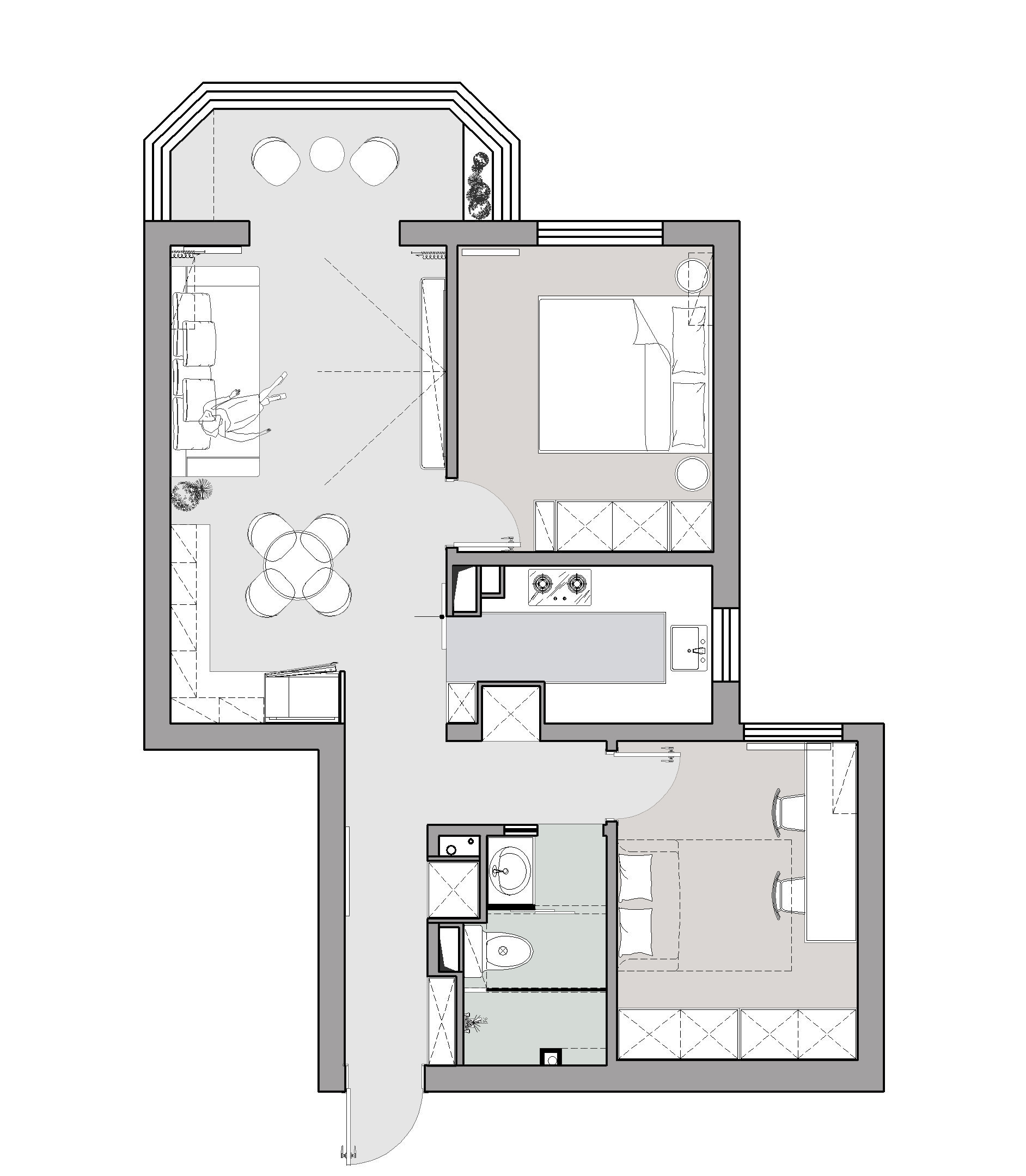 70㎡简约风的留白之所,慢生活的理想家-59