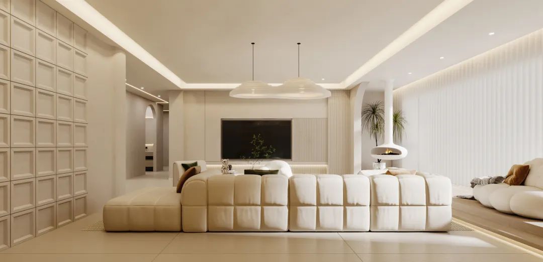 治愈奶油风·峰上名宅-1