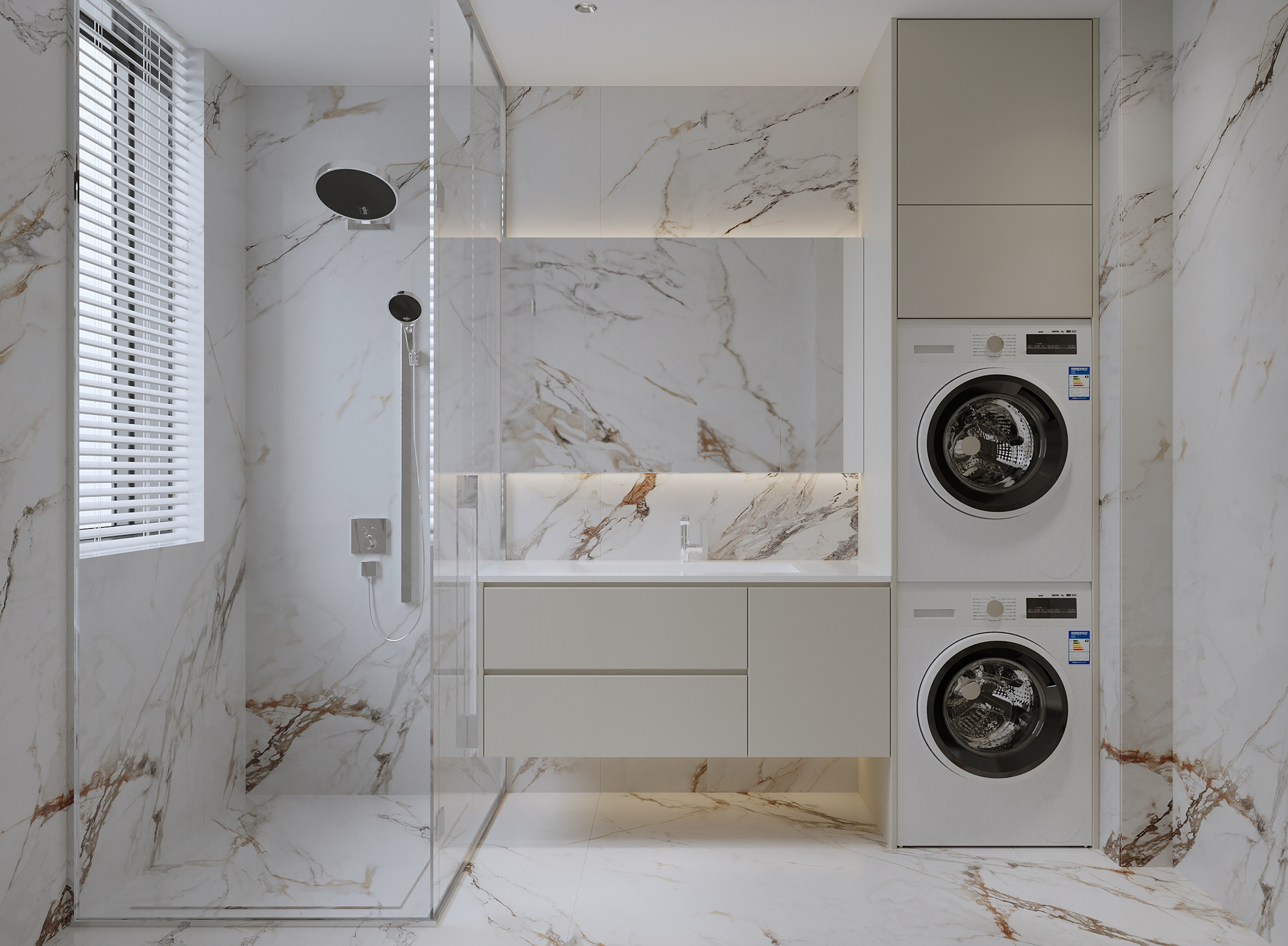 沈阳 金地名京214㎡  现代原木风效果表现-24