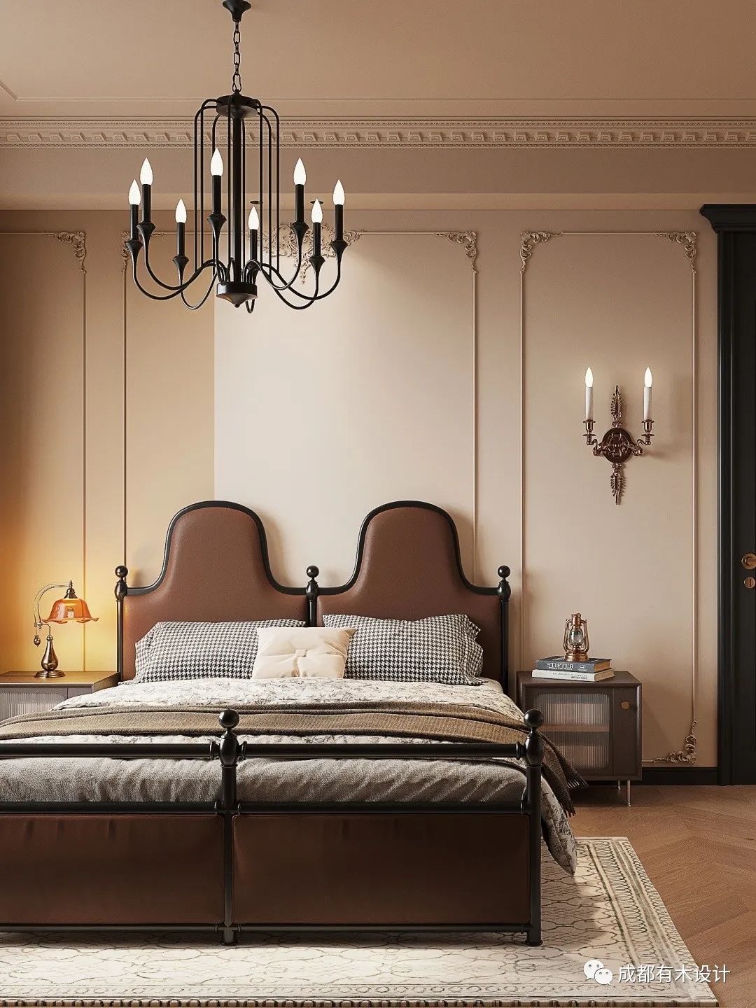 金沙城锦西观棠 · 法式复古的岁月静好丨有木设计-43