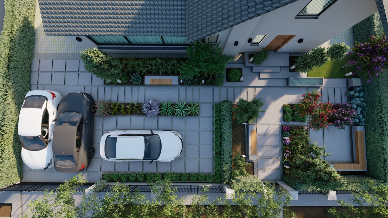 住宅前院景观设计丨ARKKO Designs-8