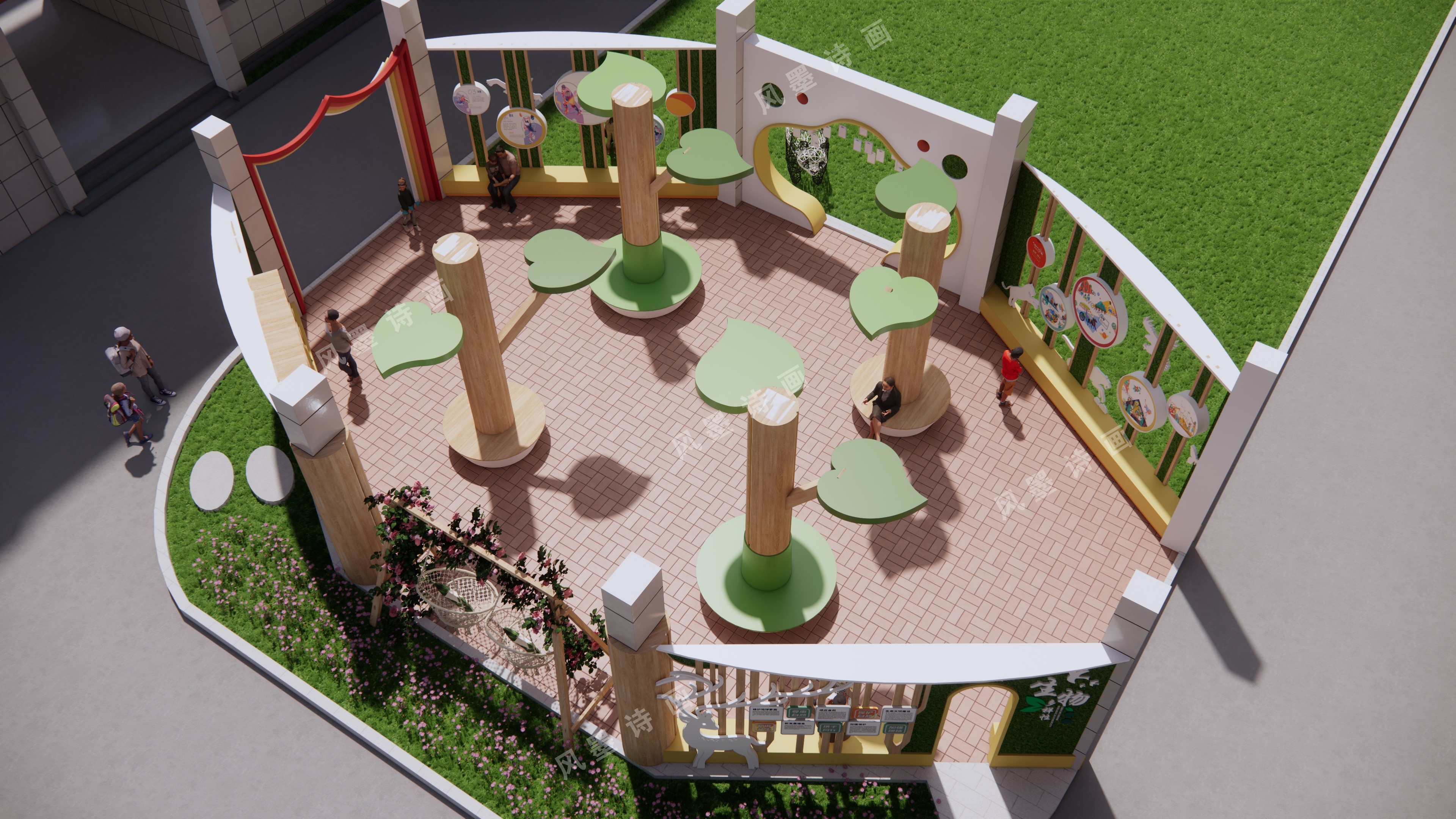 某学校长廊设计-6