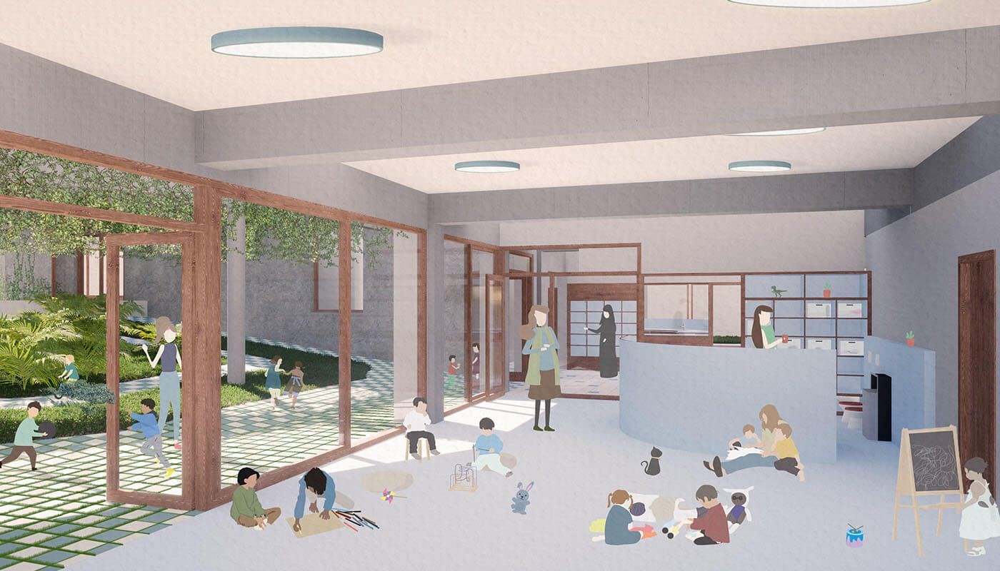 将旧车库改造为明亮的儿童日托中心丨比利时-3