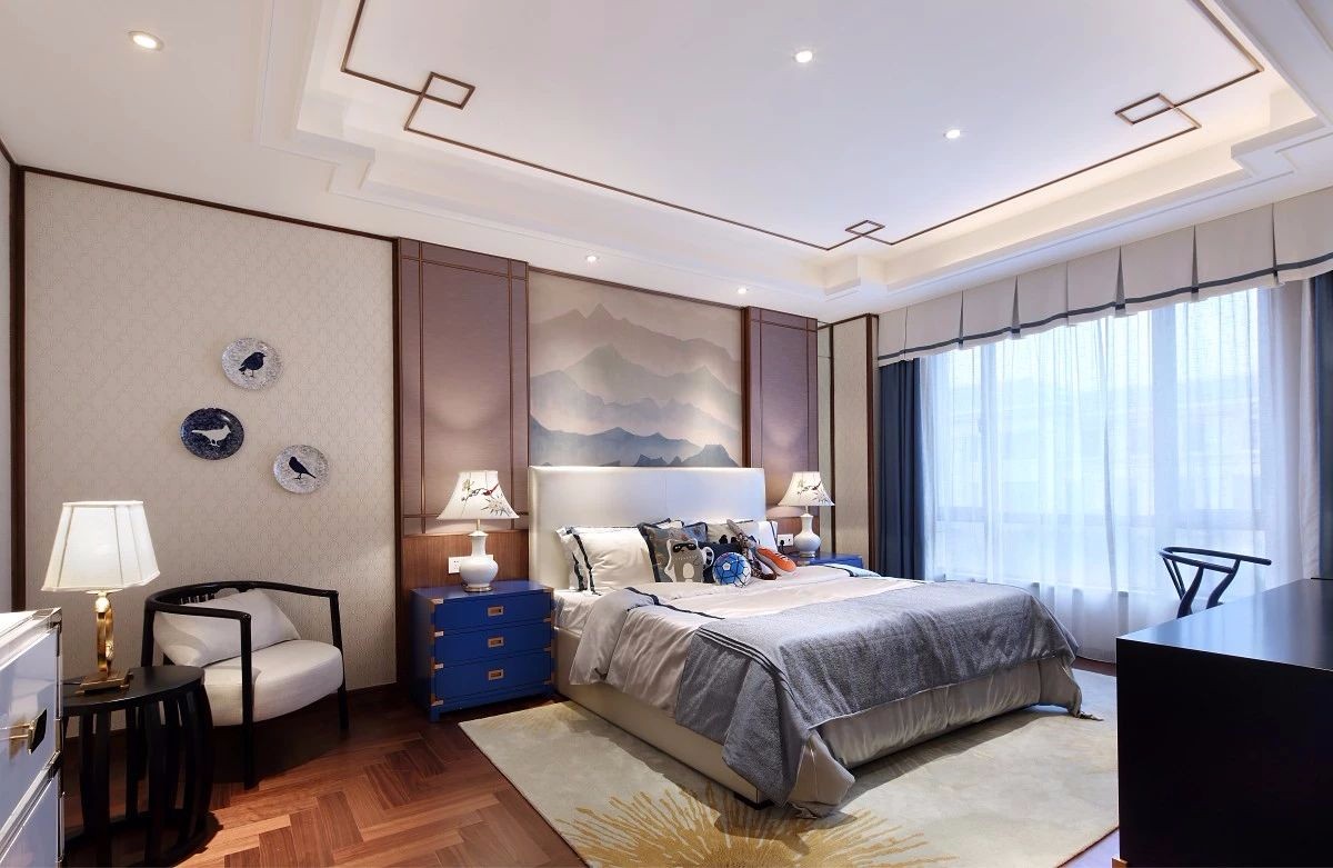 【辛视设计】688㎡新中式雅致东方别墅设计-18