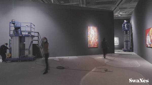 “方力钧版画”展陈设计丨中国长沙丨张杰+SwaNes-51