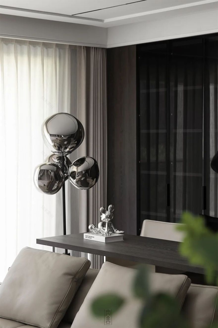 内舍软装丨179㎡现代意式,打破单调感,营造质感且高级的梦想家!-14