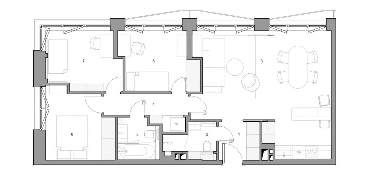 四口之家清新淡雅风室内设计丨Elena Sorensen-6