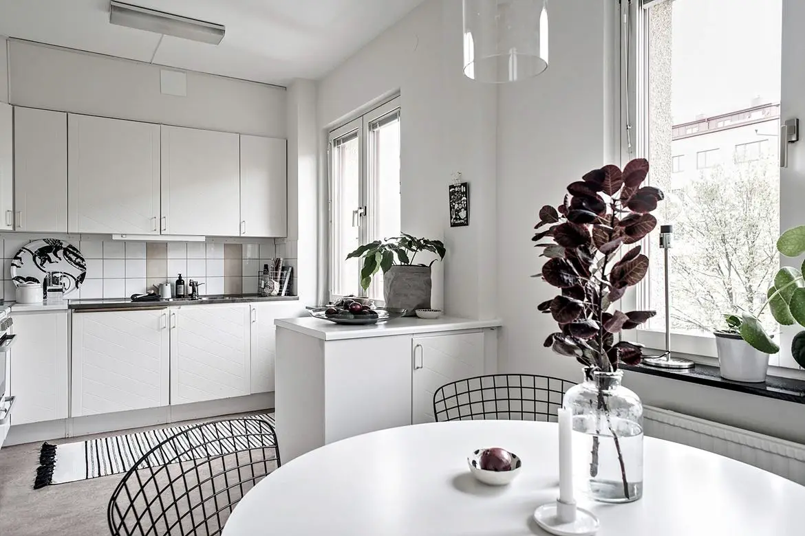 现代简约，绿色生活 | 两套不同面积的 Scandinave 风格公寓设计-8